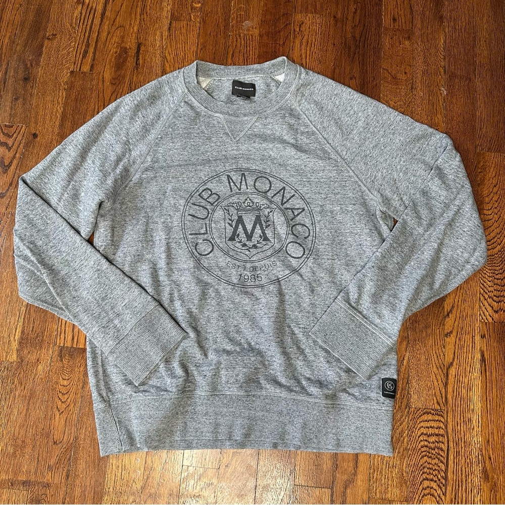 Club Monaco Heritage Heather Gray Crewneck Sweater